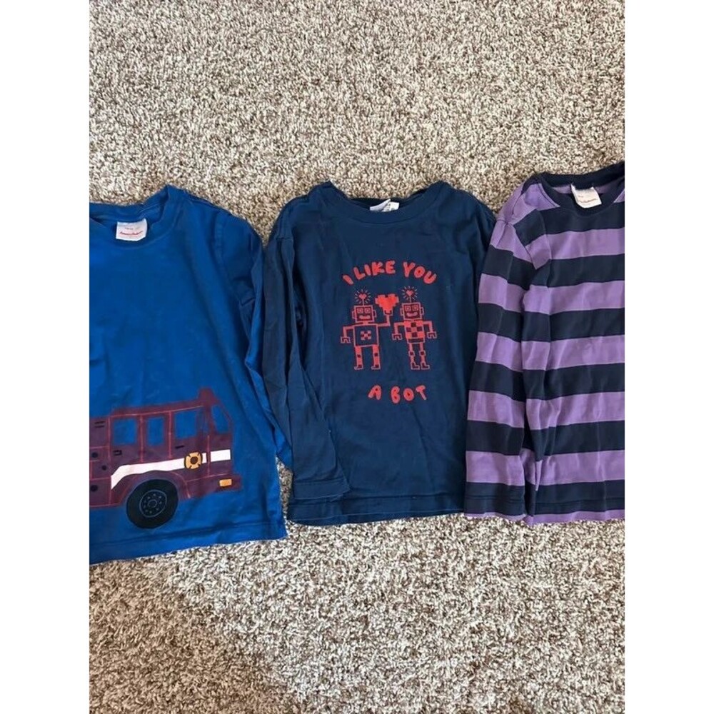 Hanna Andersson Boys Long Sleeve Shirts Size 5/110 cm – Lot of 3